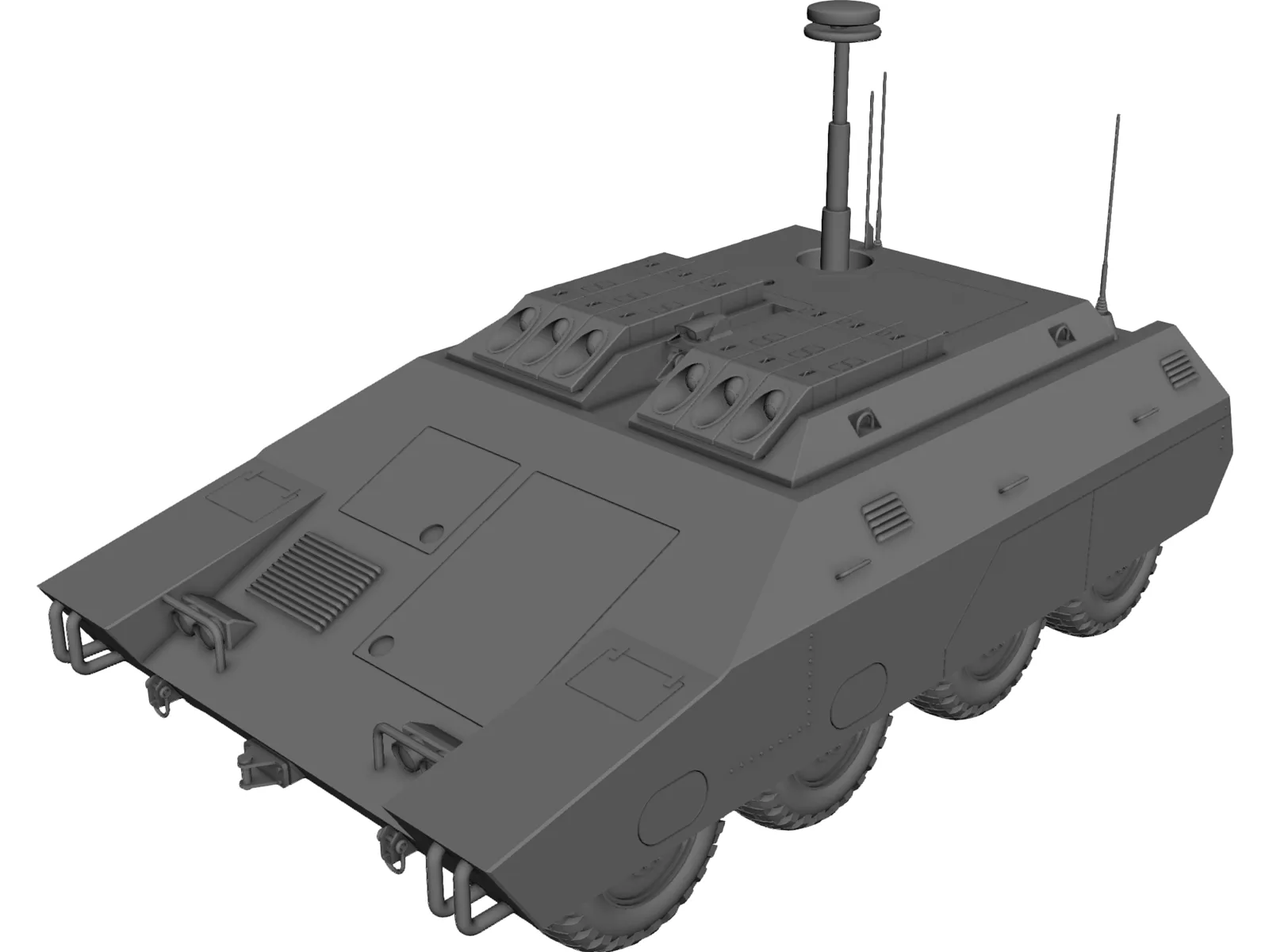 ARV Woodland Tank 3D Model main preview