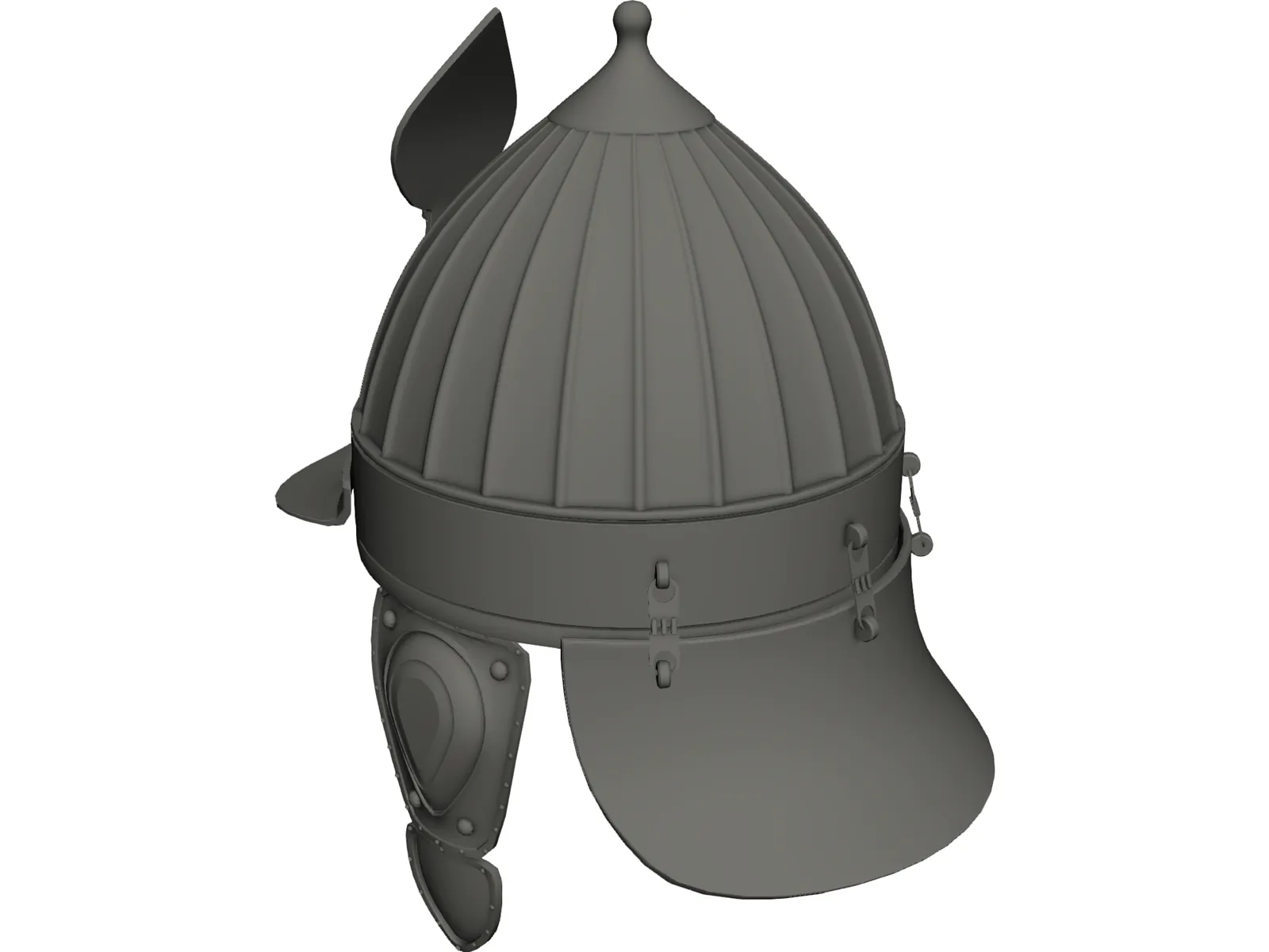 Otoman Helmet 3D Model main preview