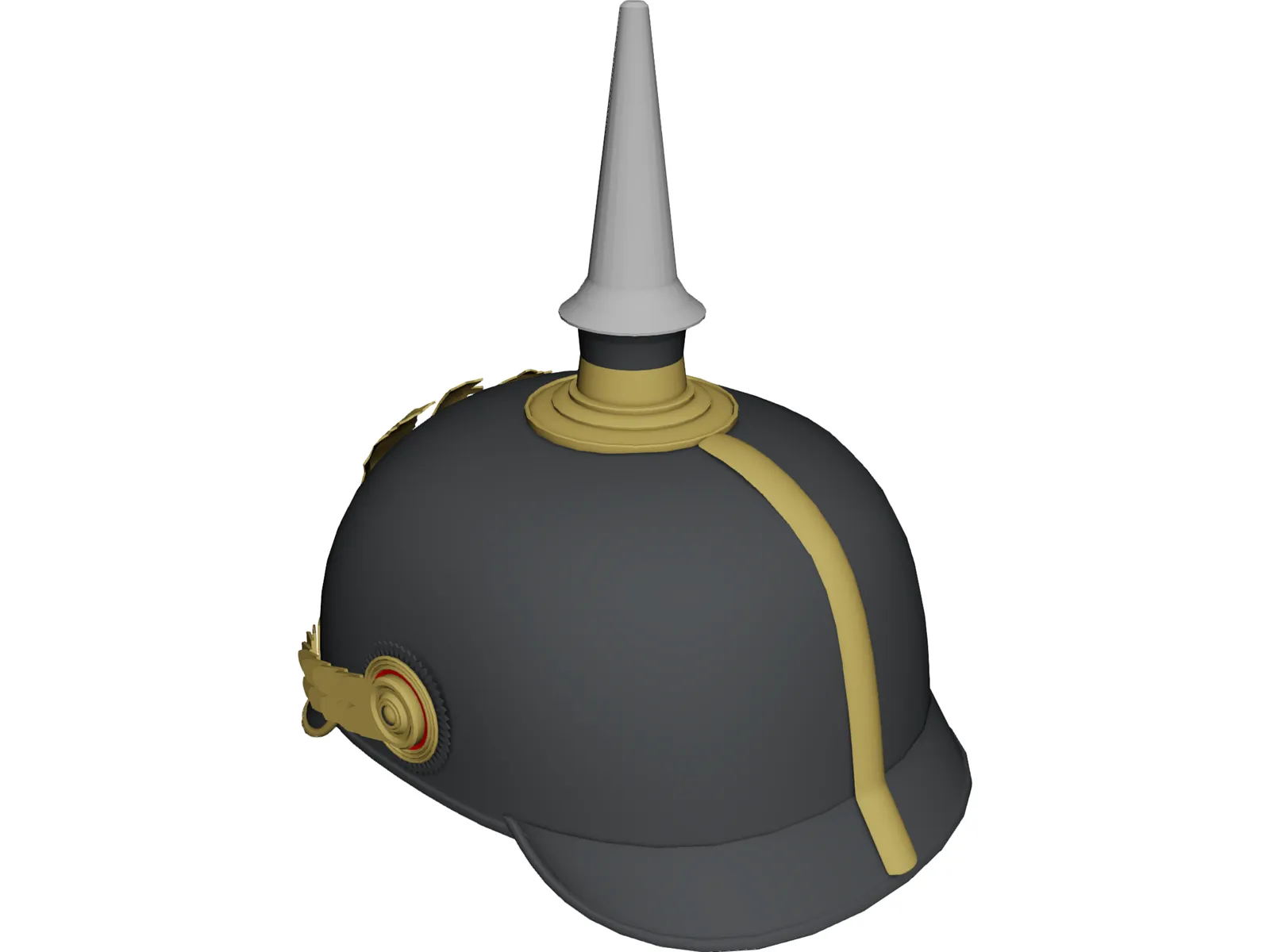 Prussian Helmet 3D Model main preview