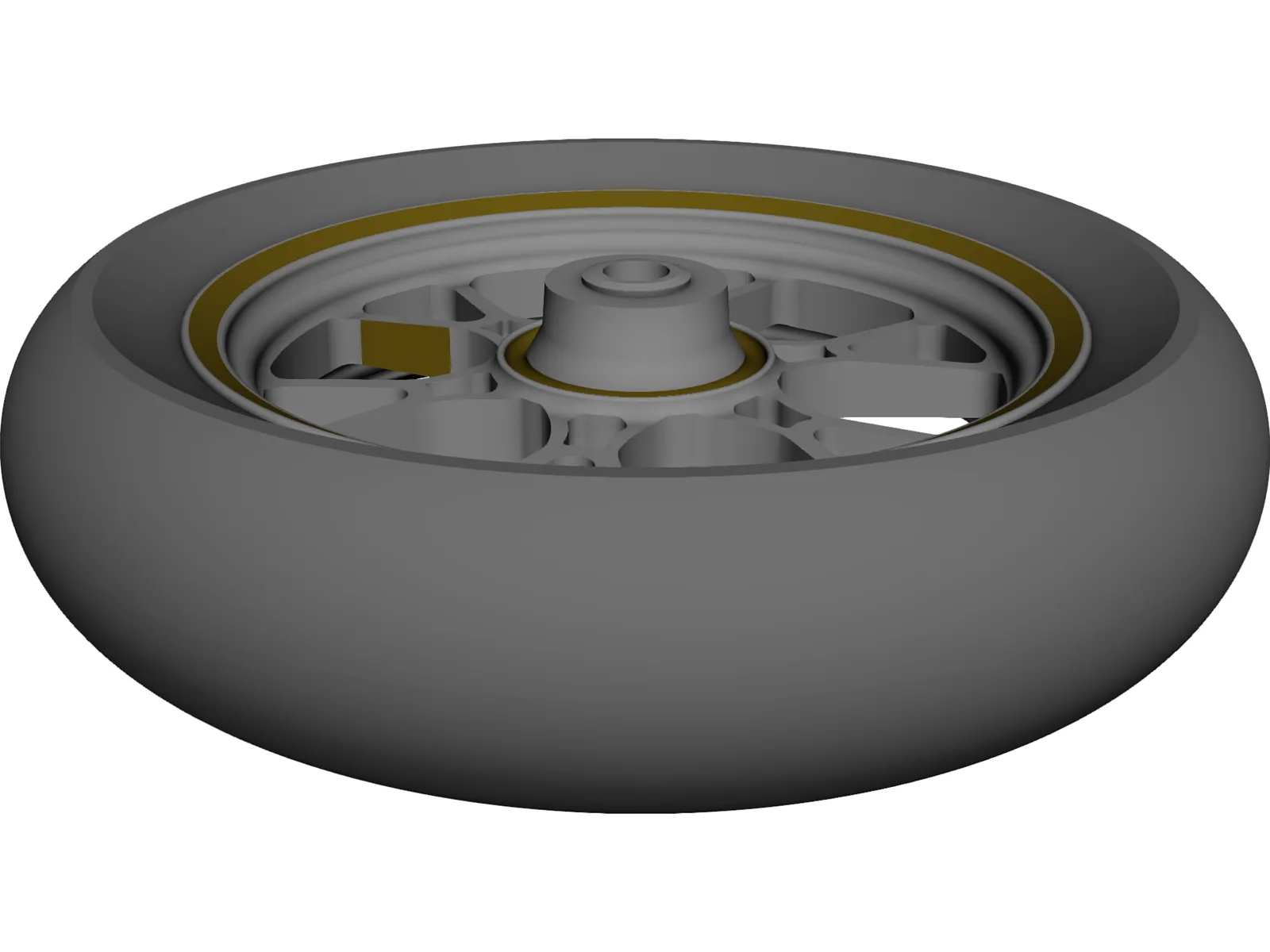 Wheel Motorcycle Rear 16 Inch 3D Model main preview