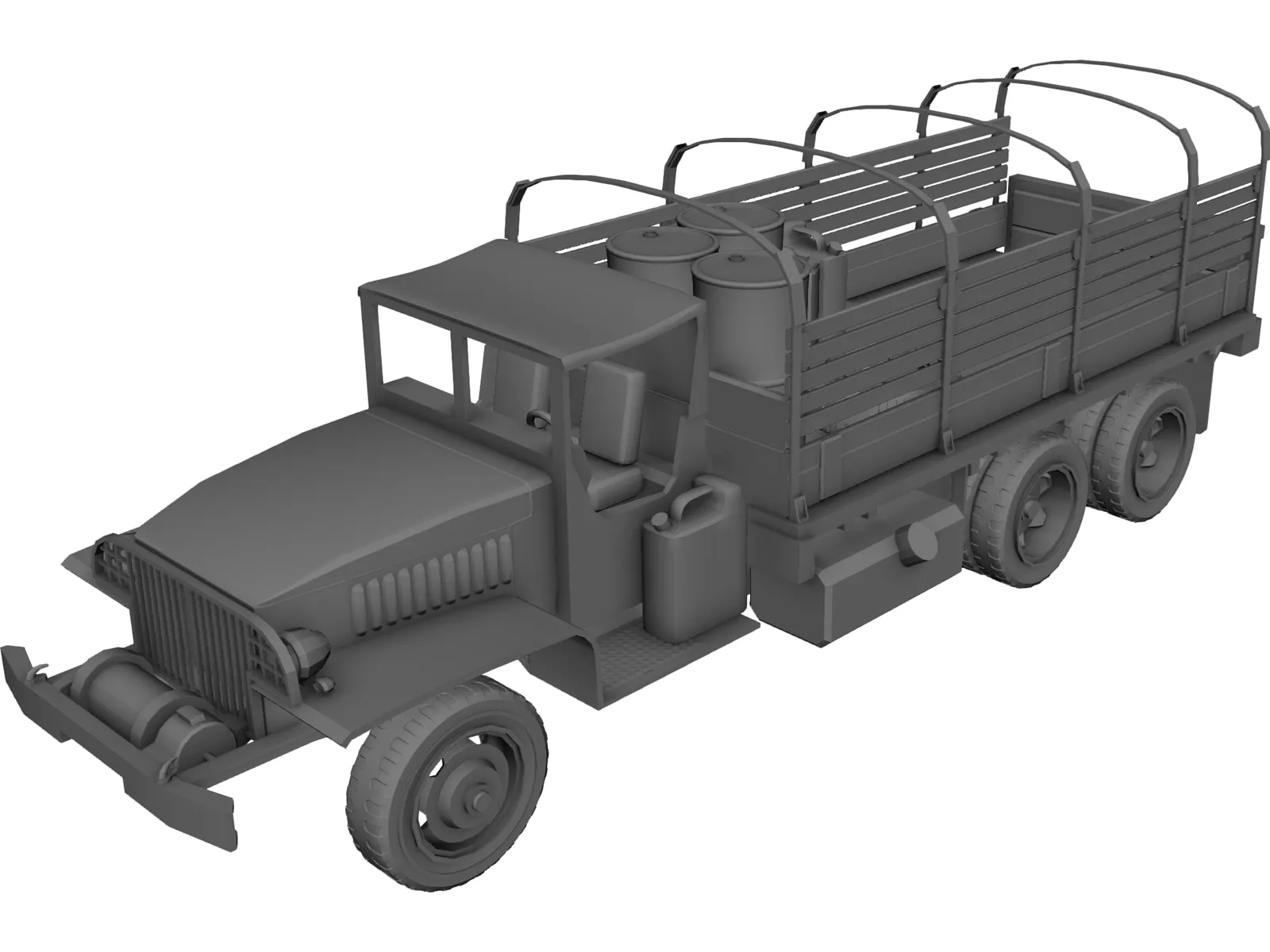 GMC 2.5 Truck 3D Model main preview
