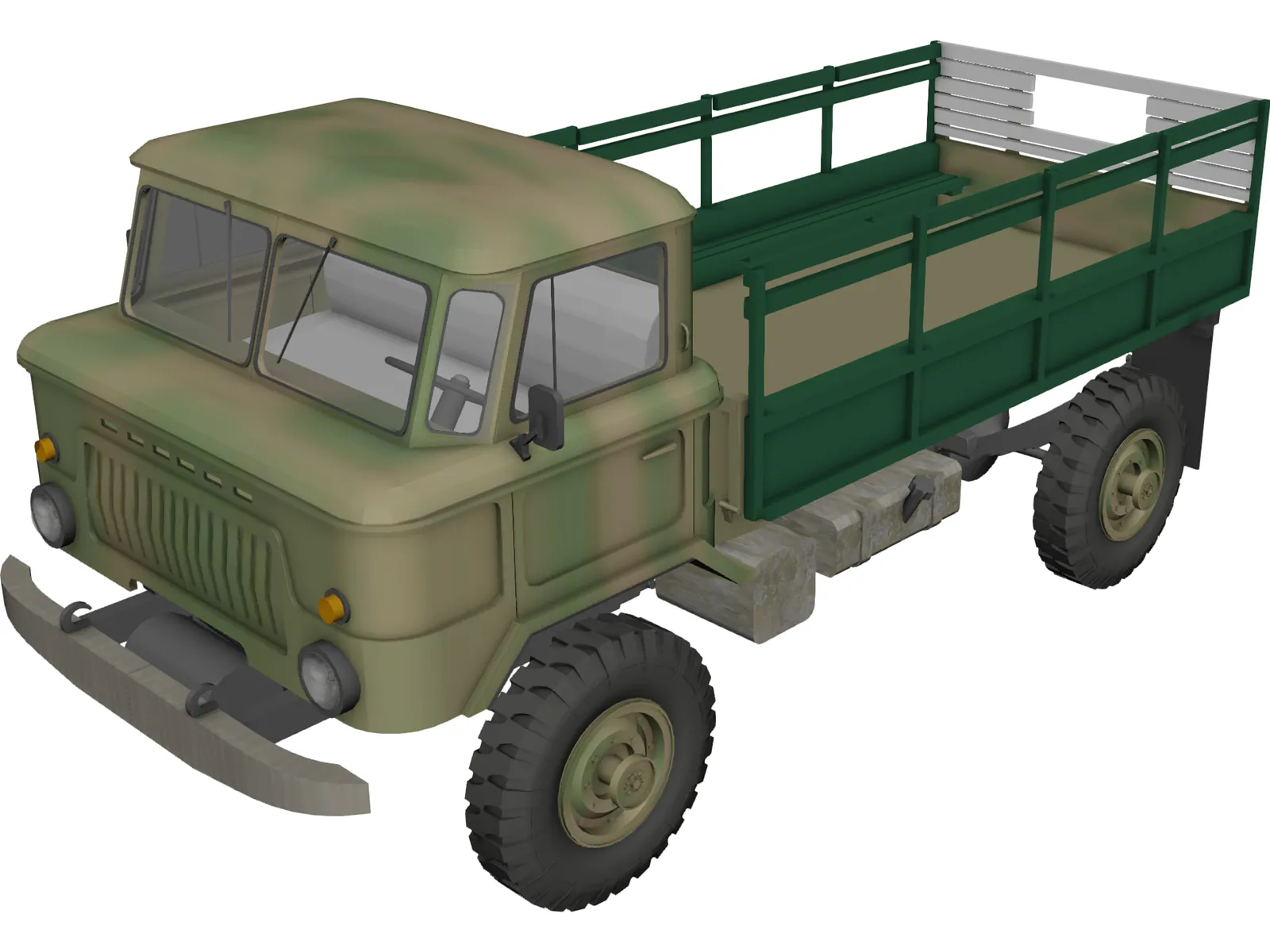 GAZ-66 3D Model main preview