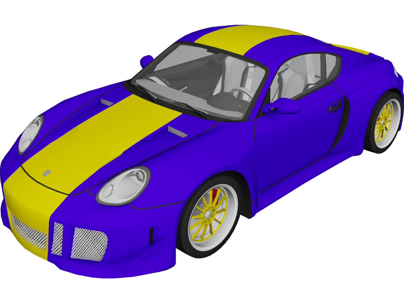 Porsche Cayman S (2006) [Tuned] 3D Model main preview