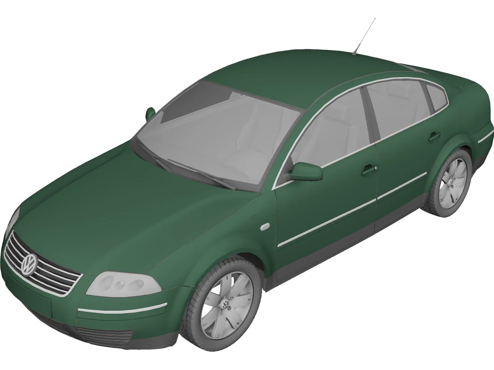 Volkswagen Passat 3D Model main preview