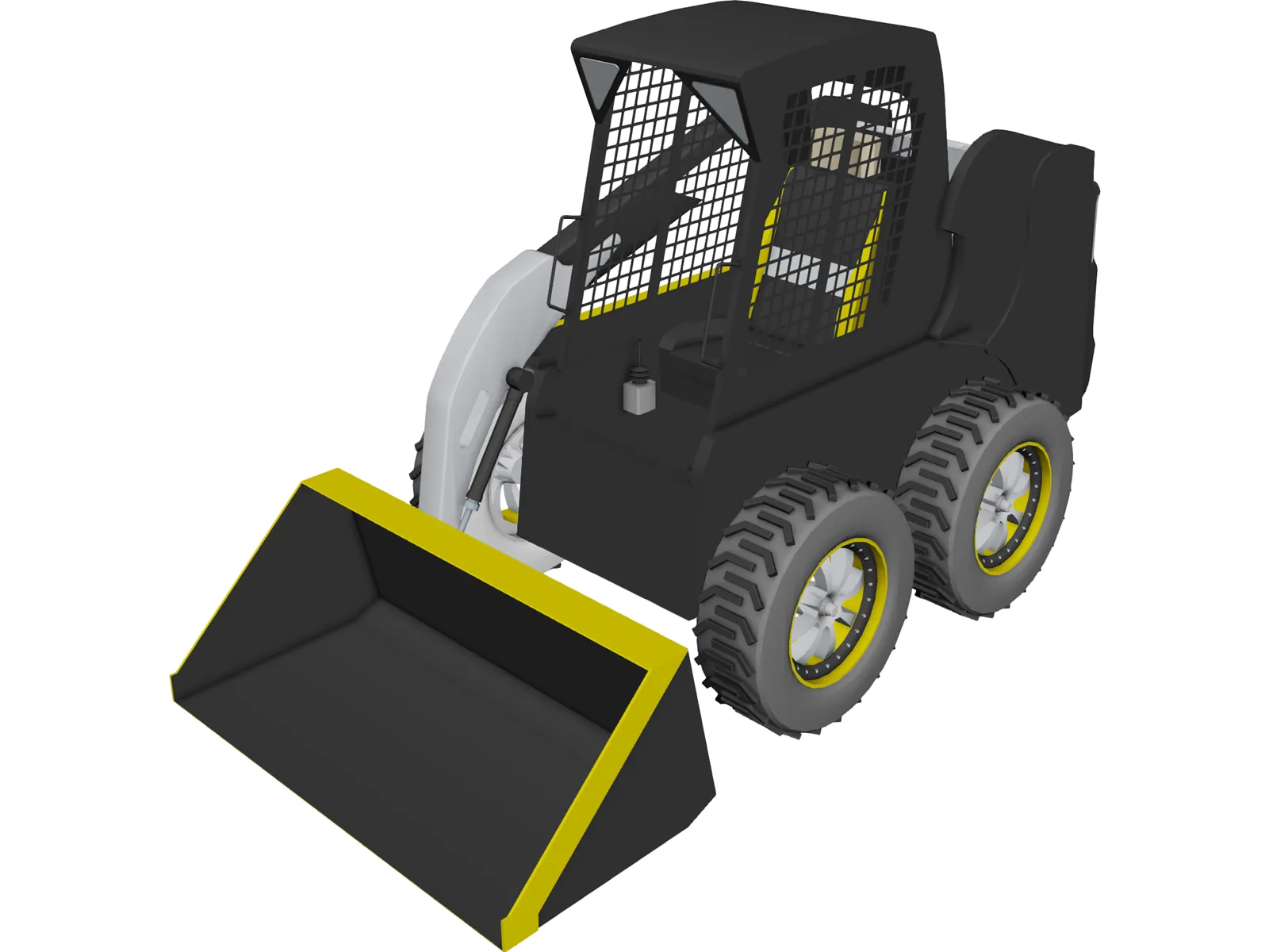 Skid Steer 3D Model main preview