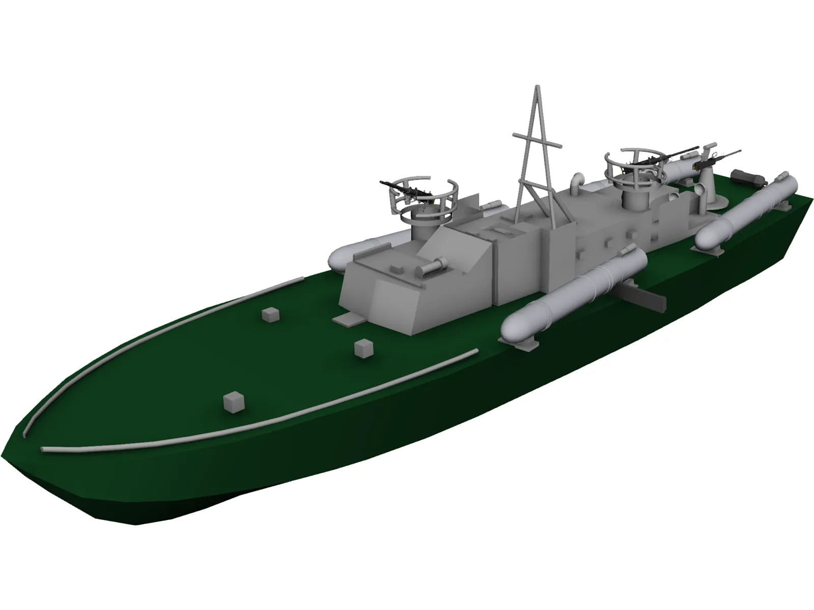 PT 109 Boat 3D Model main preview