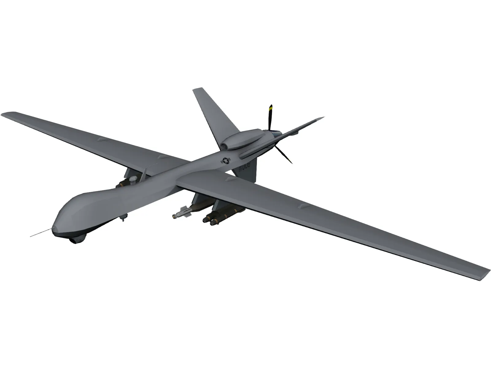 General Atomics MQ-9 Reaper UAV Drone 3D Model main preview
