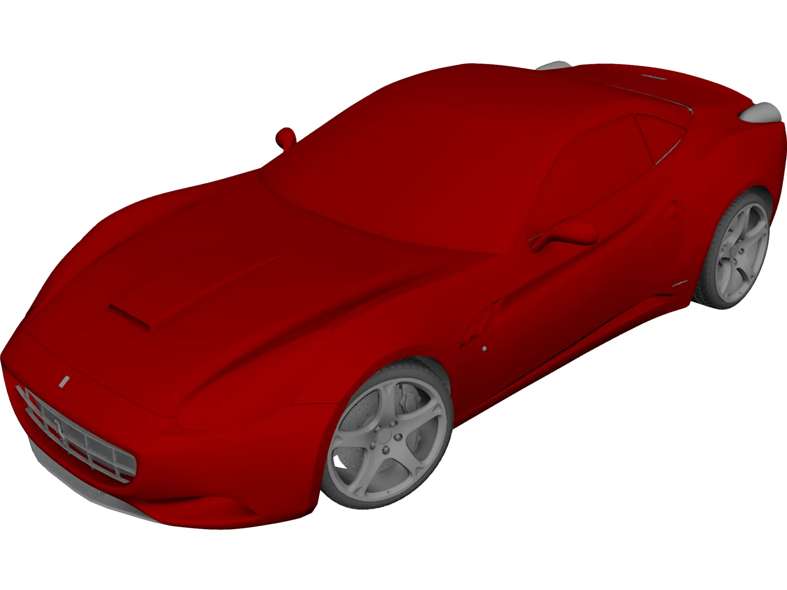 Ferrari California (2009) 3D Model main preview
