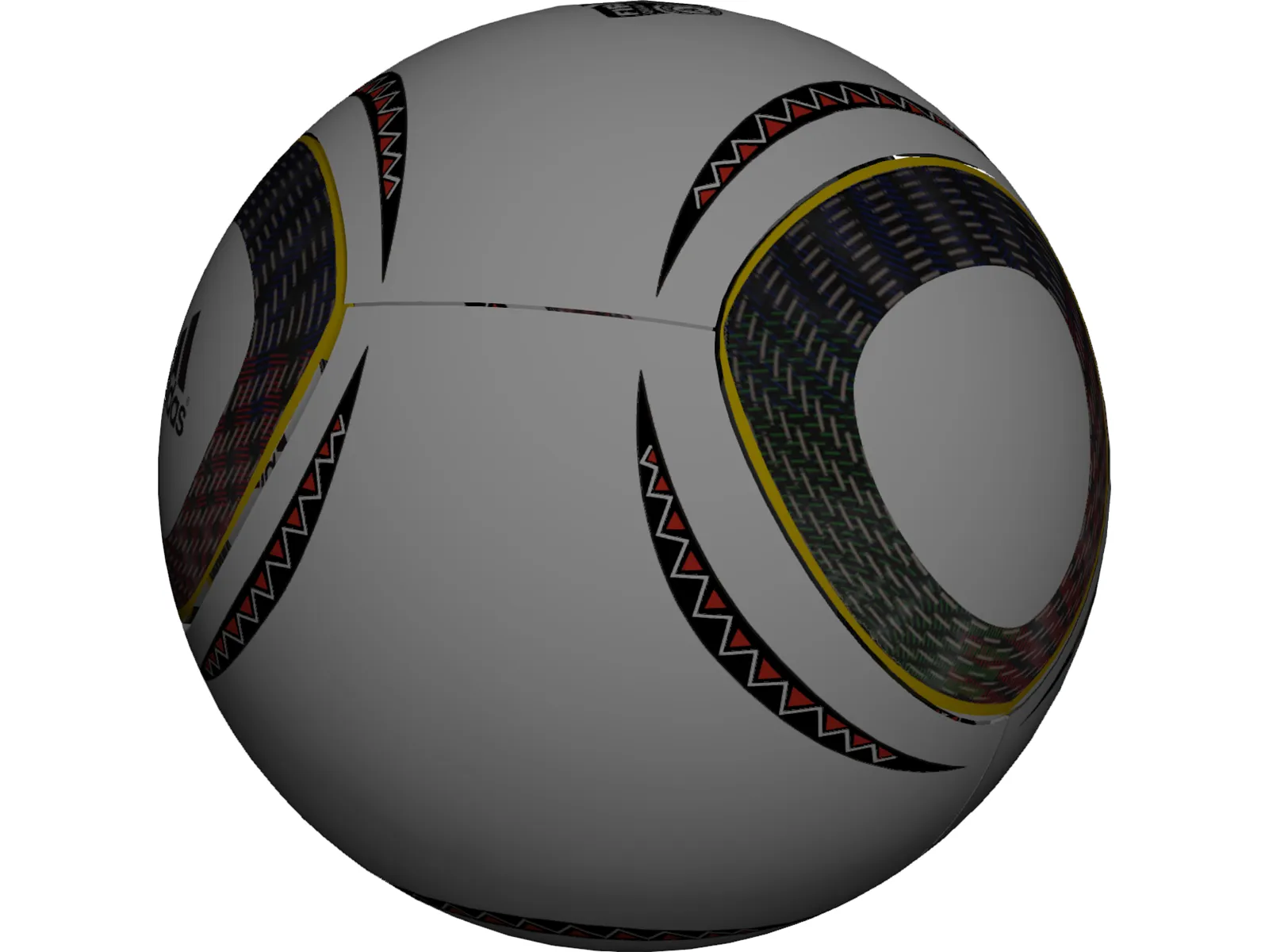 Soccer Ball Adidas Jabulani Official FIFA World Cup 2010 3D Model main preview
