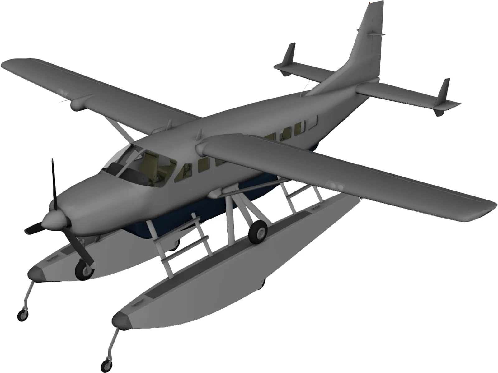 Cessna Caravan 3D Model main preview