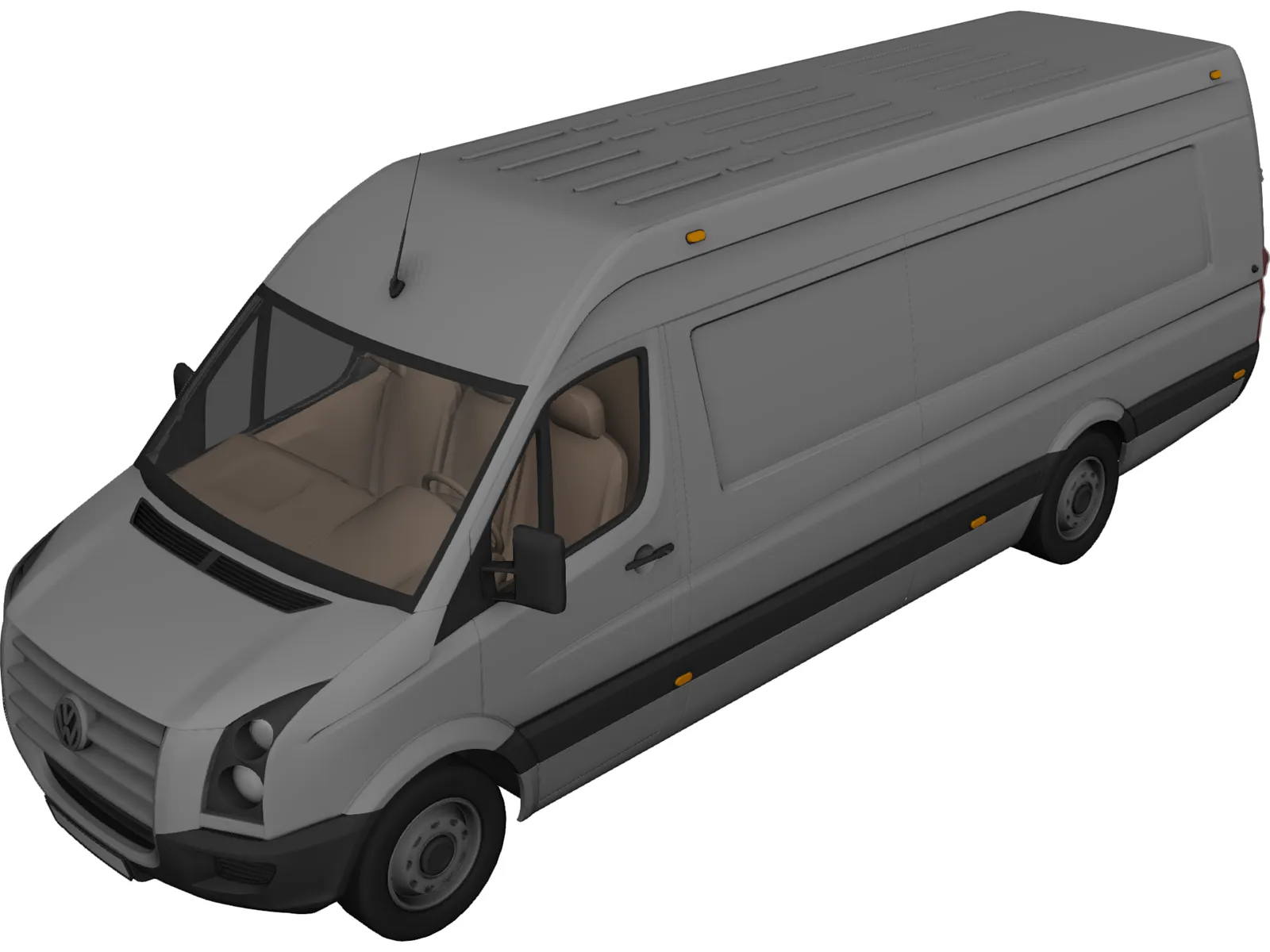 Volkswagen Crafter 3D Model main preview