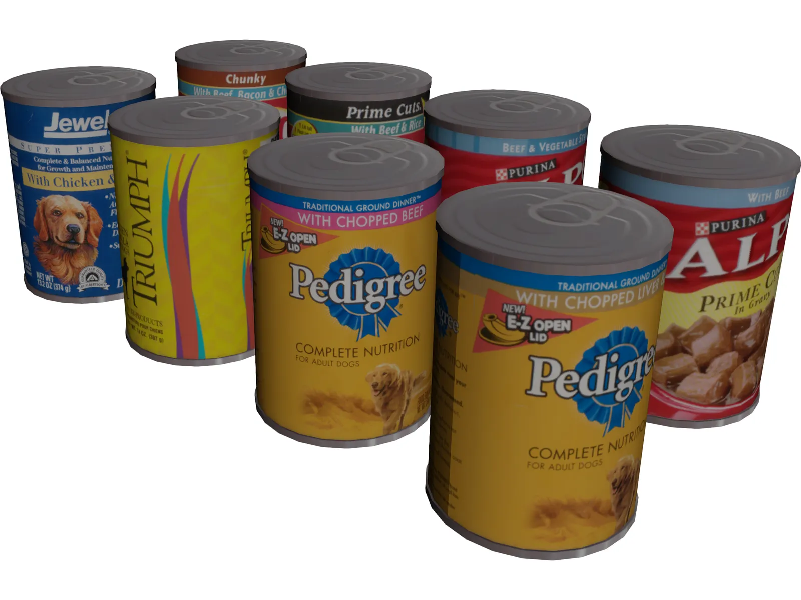 Dog Food 3D Model main preview