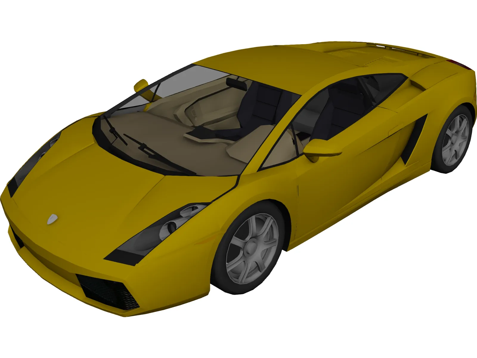 Lamborghini Gallardo 3D Model main preview