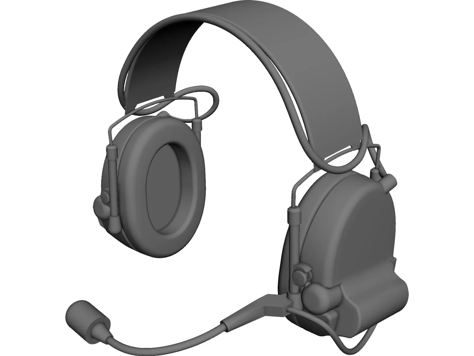 Peltor MT15H69FB-09 Com-Tac II Headset 3D Model main preview
