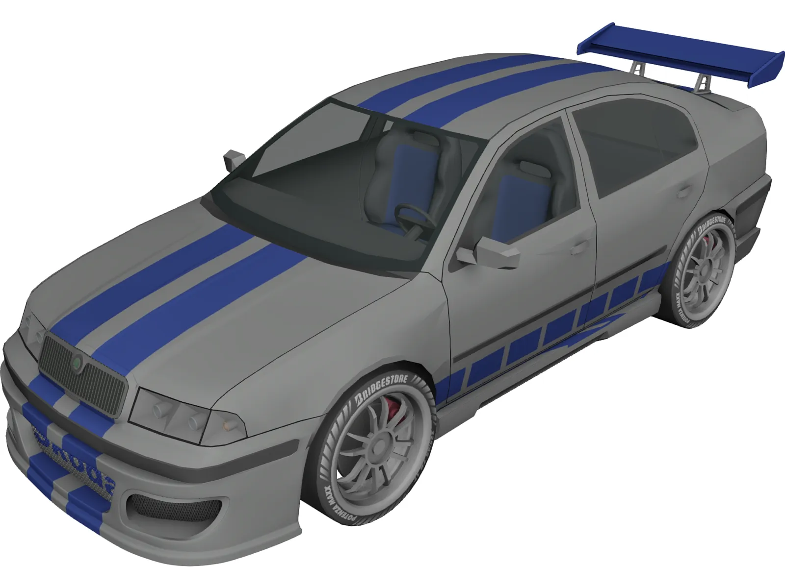 Skoda Octavia (Tuning) 3D Model main preview