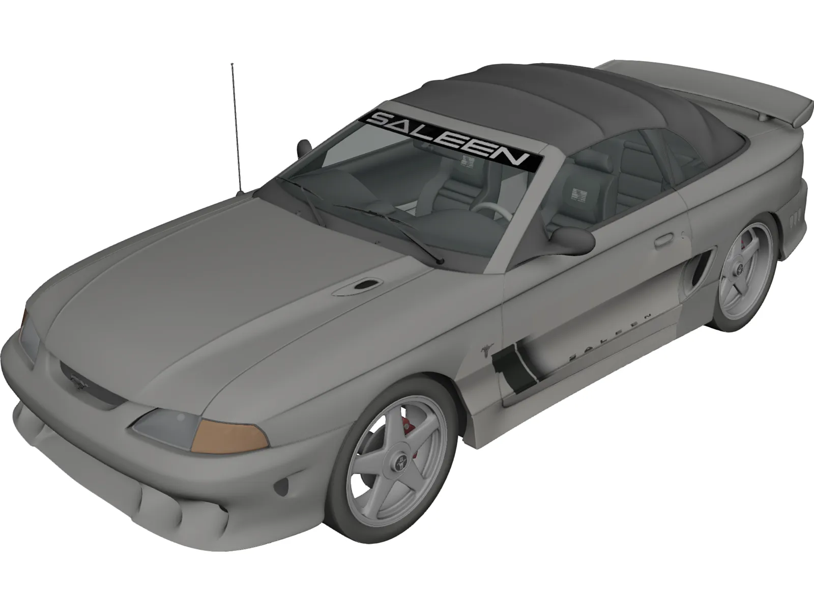 Ford Mustang Saleen 3D Model main preview