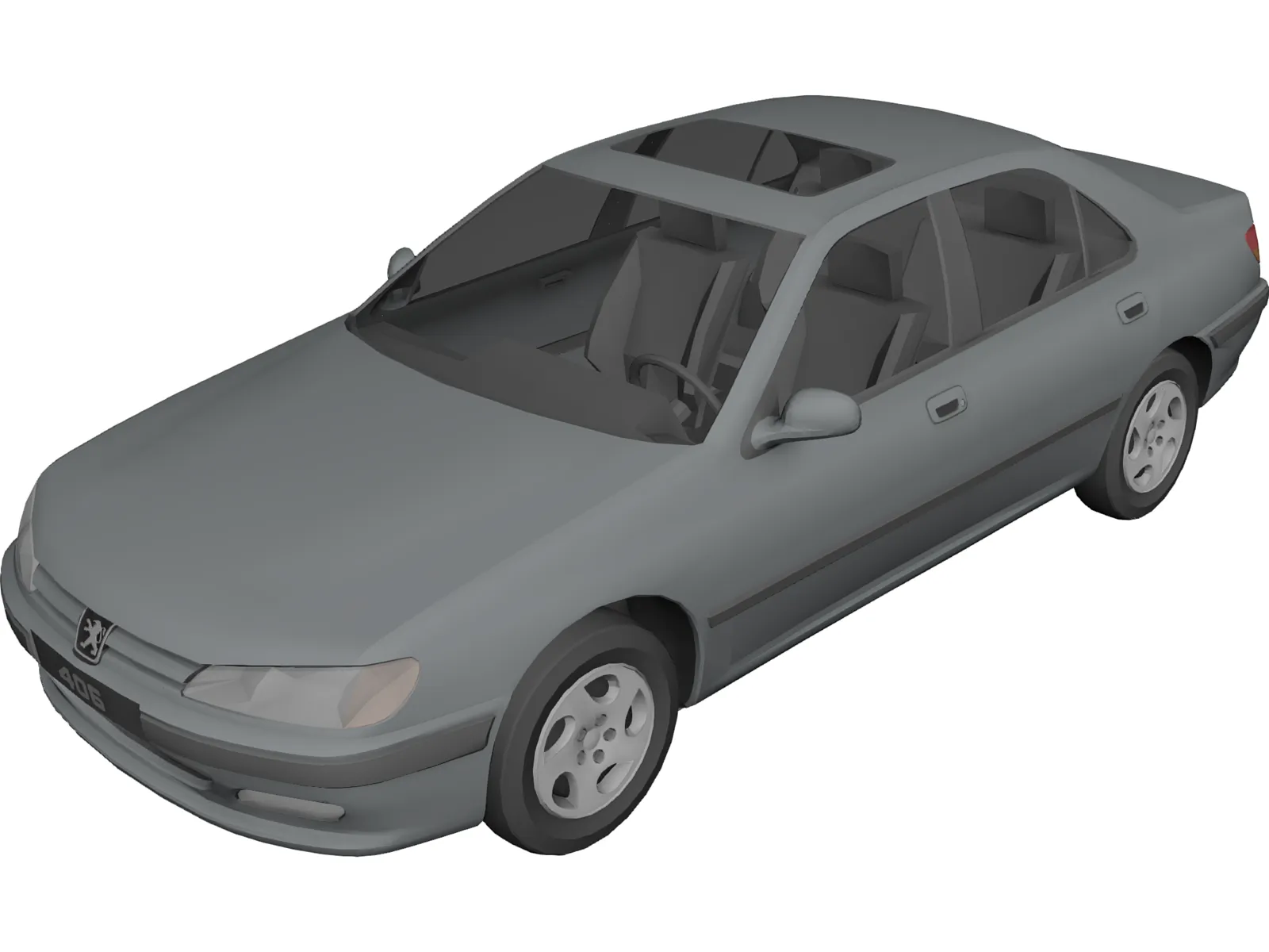 Peugeot 406 3D Model main preview