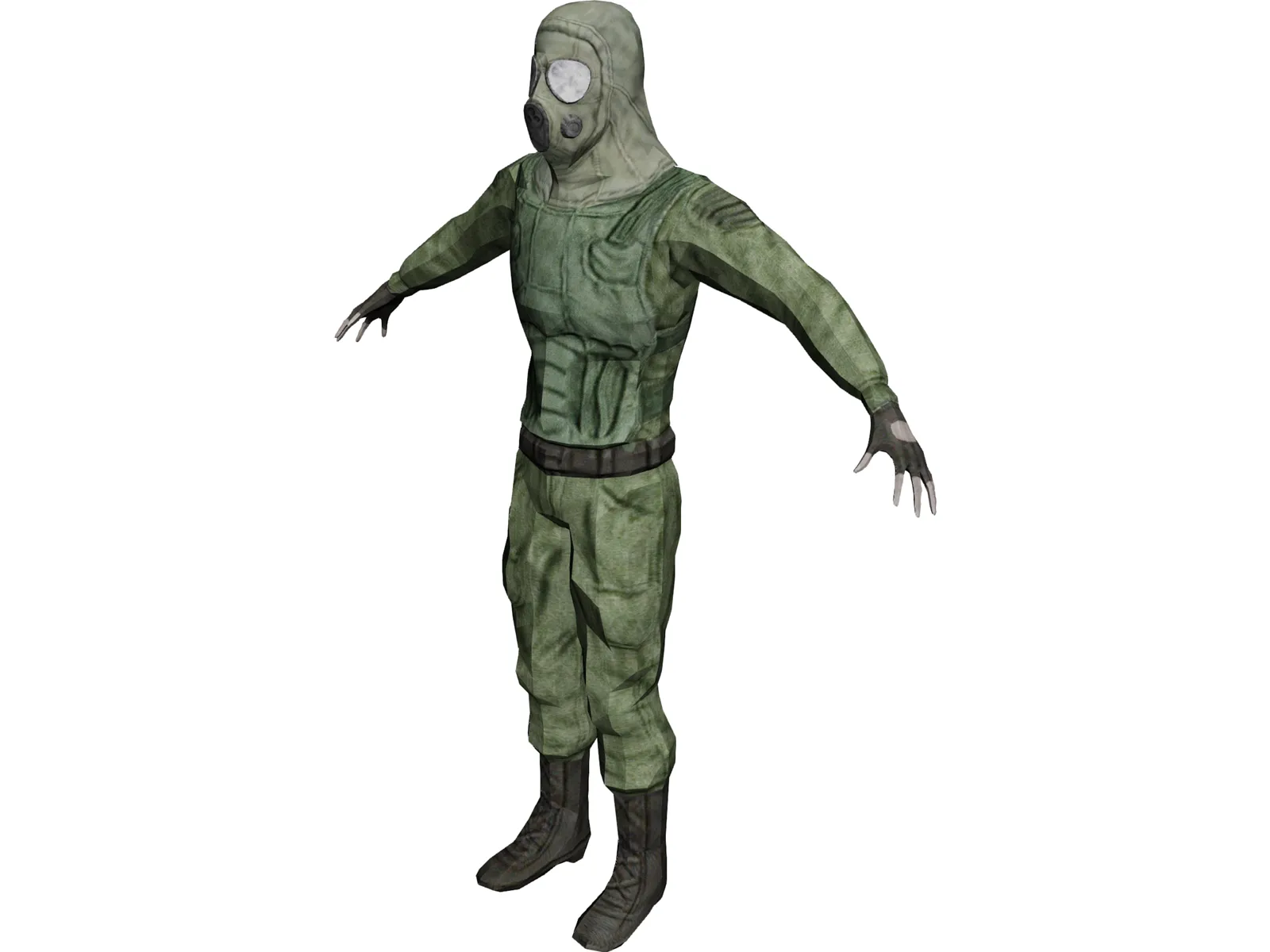 Commando 3D Model main preview