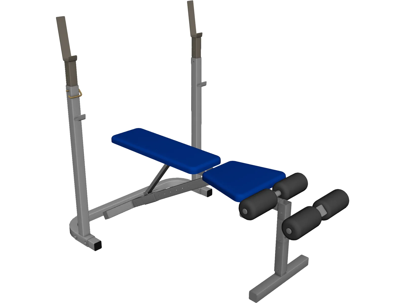 Bench Press 3D Model main preview