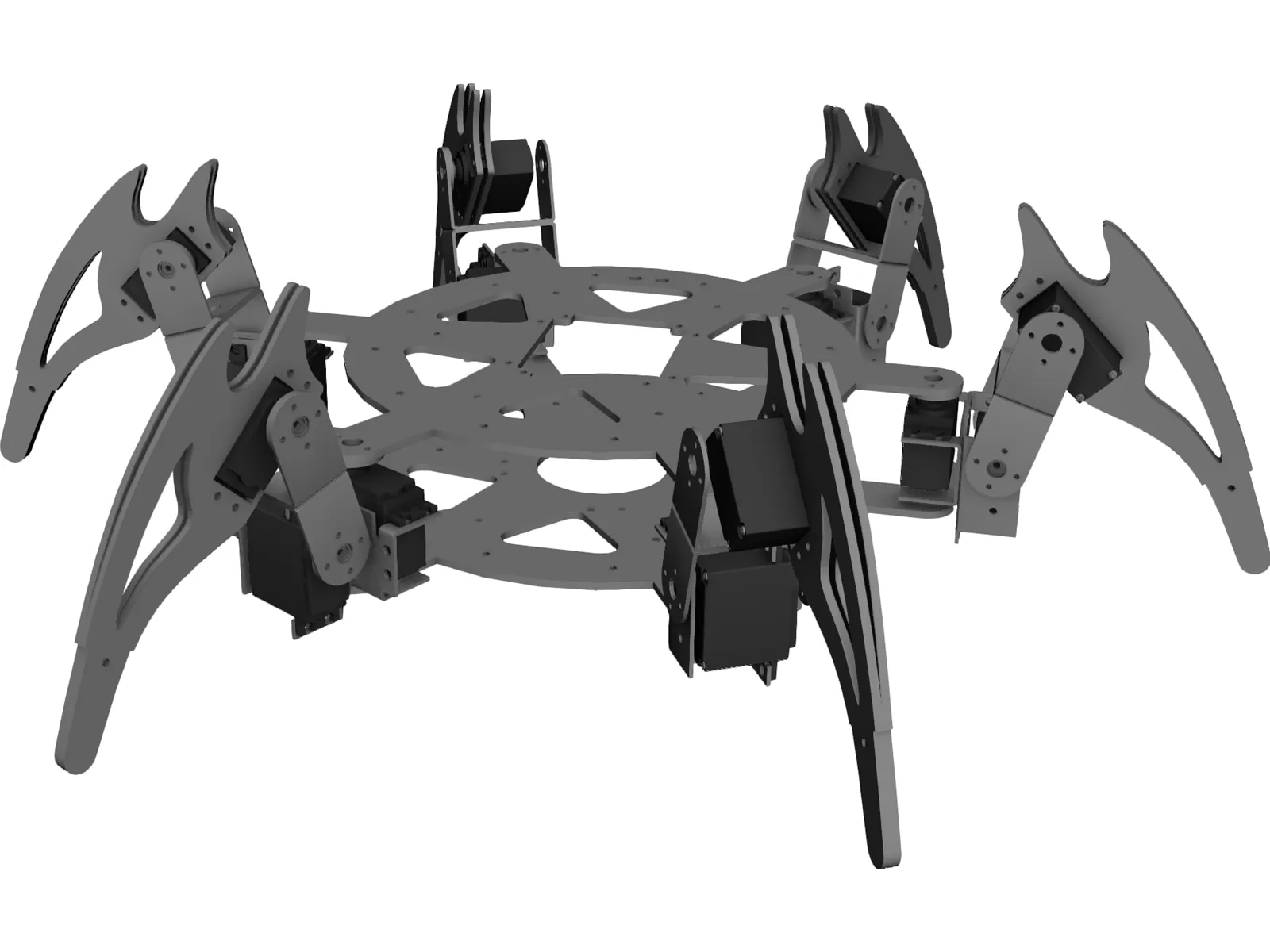 CH3-R 6 Leged Robot 3D Model main preview