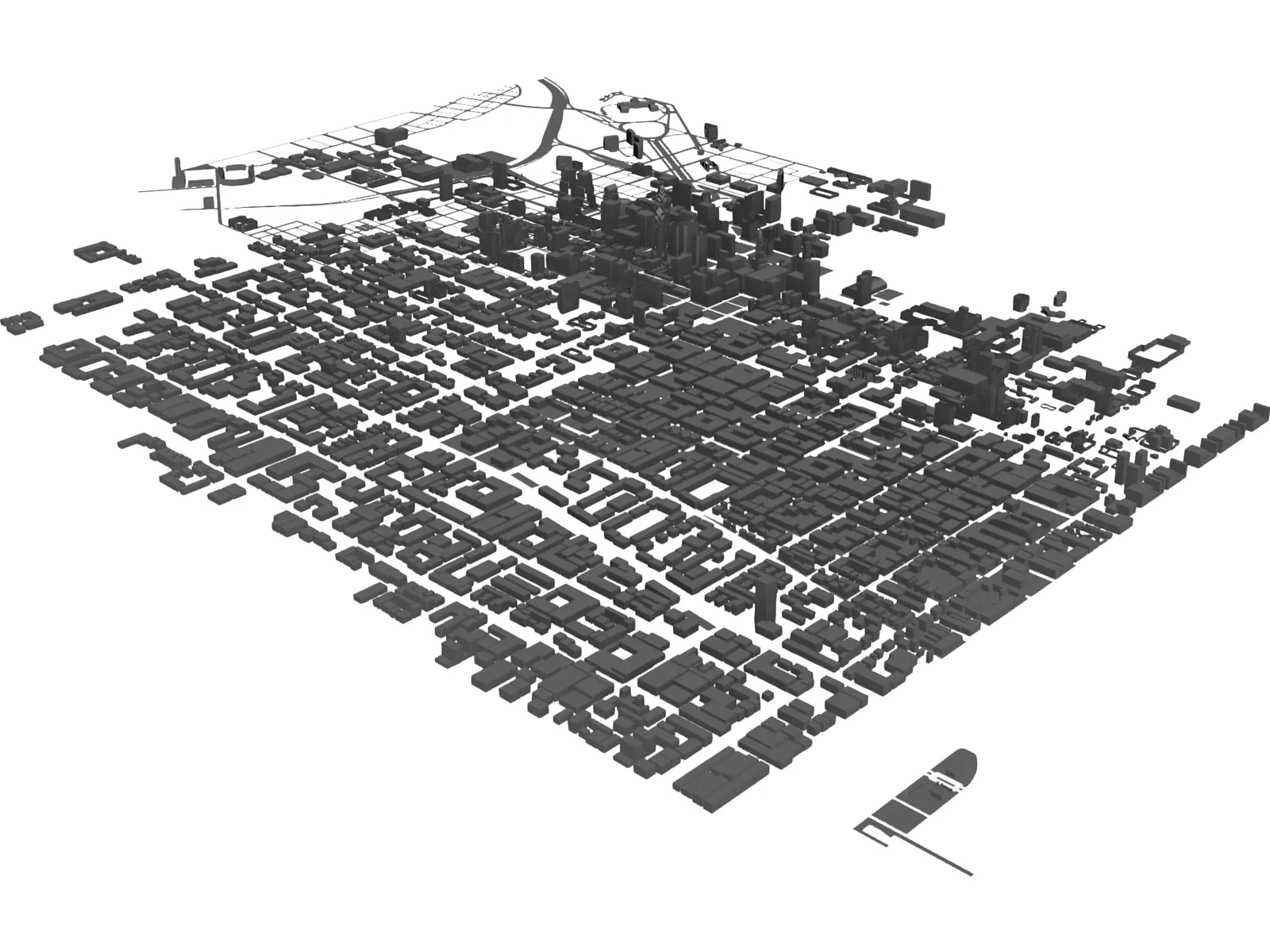 Philadelphia 3D Model main preview