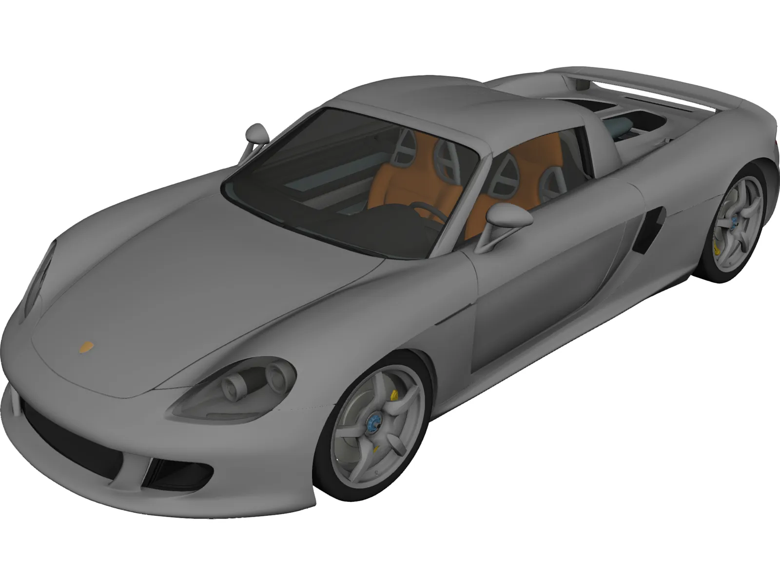 Porsche Carrera GT (2003) 3D Model main preview