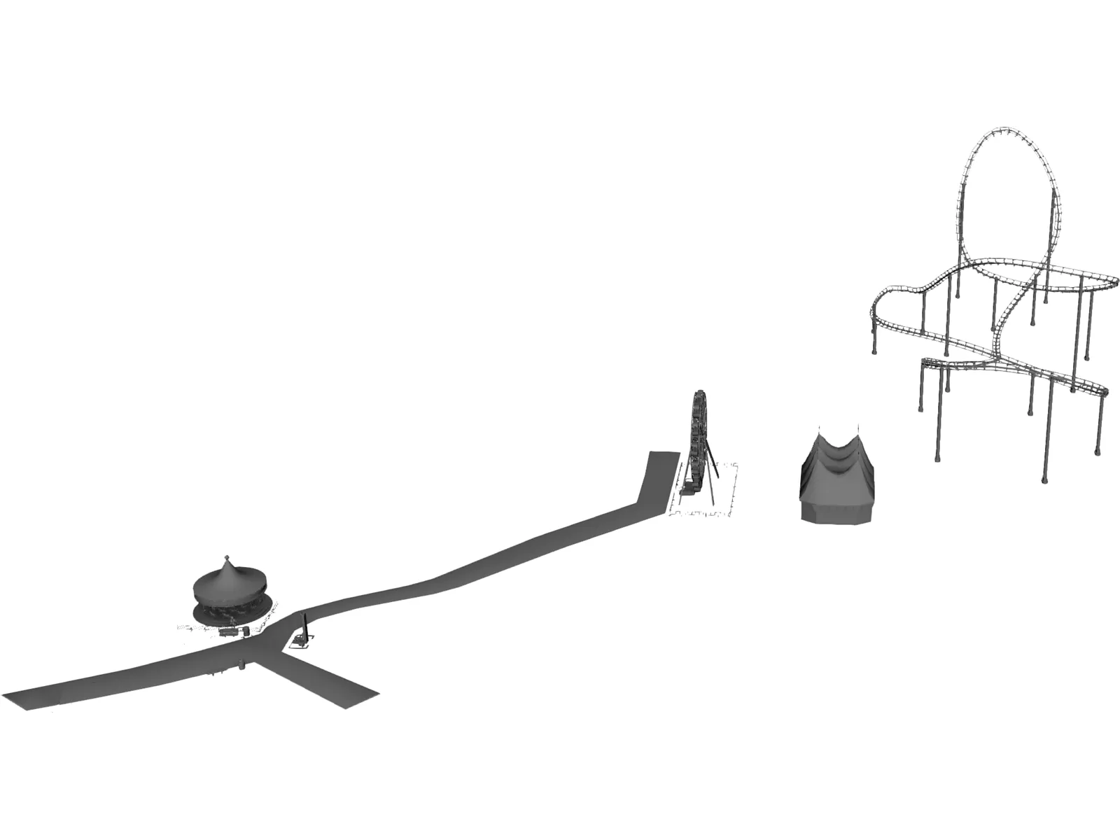 Carnival 3D Model main preview