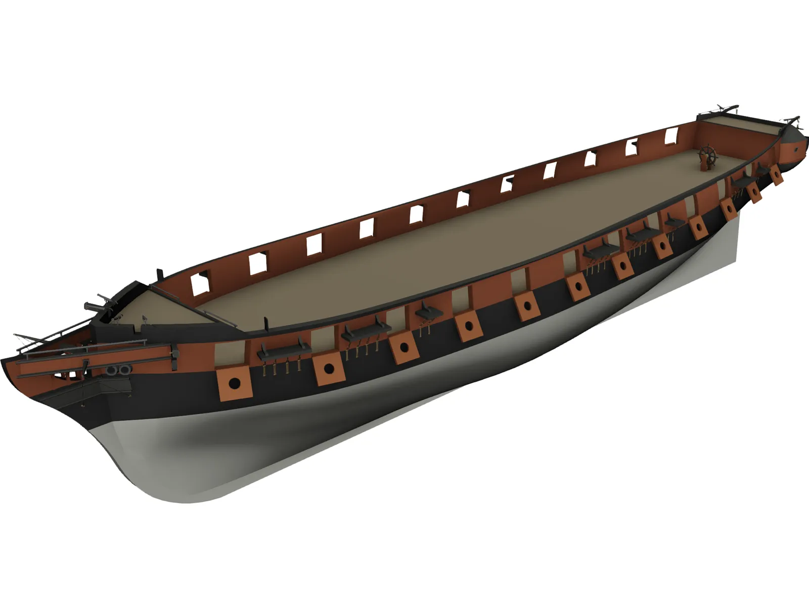 La Creole Hull 3D Model main preview