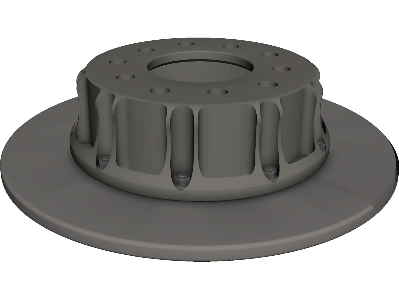 Brake Disc Front 3D Model main preview