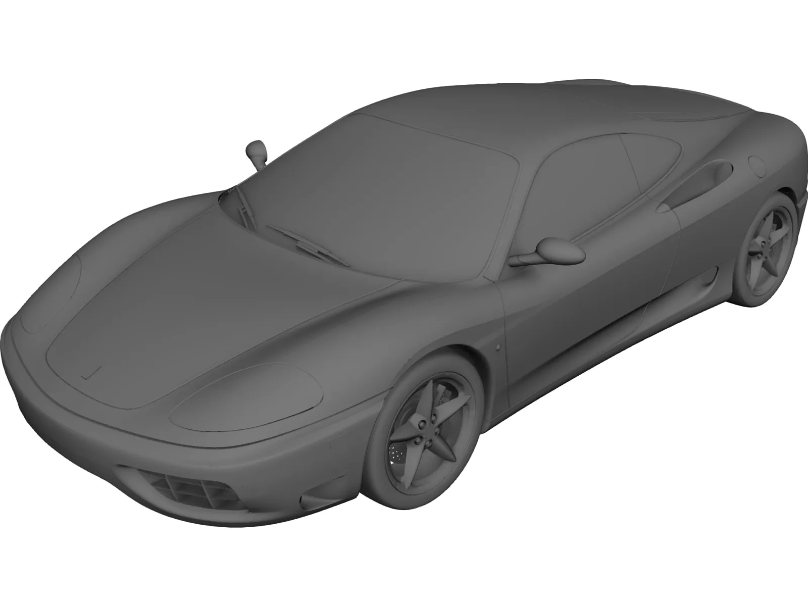 Ferrari 360 Modena 3D Model main preview