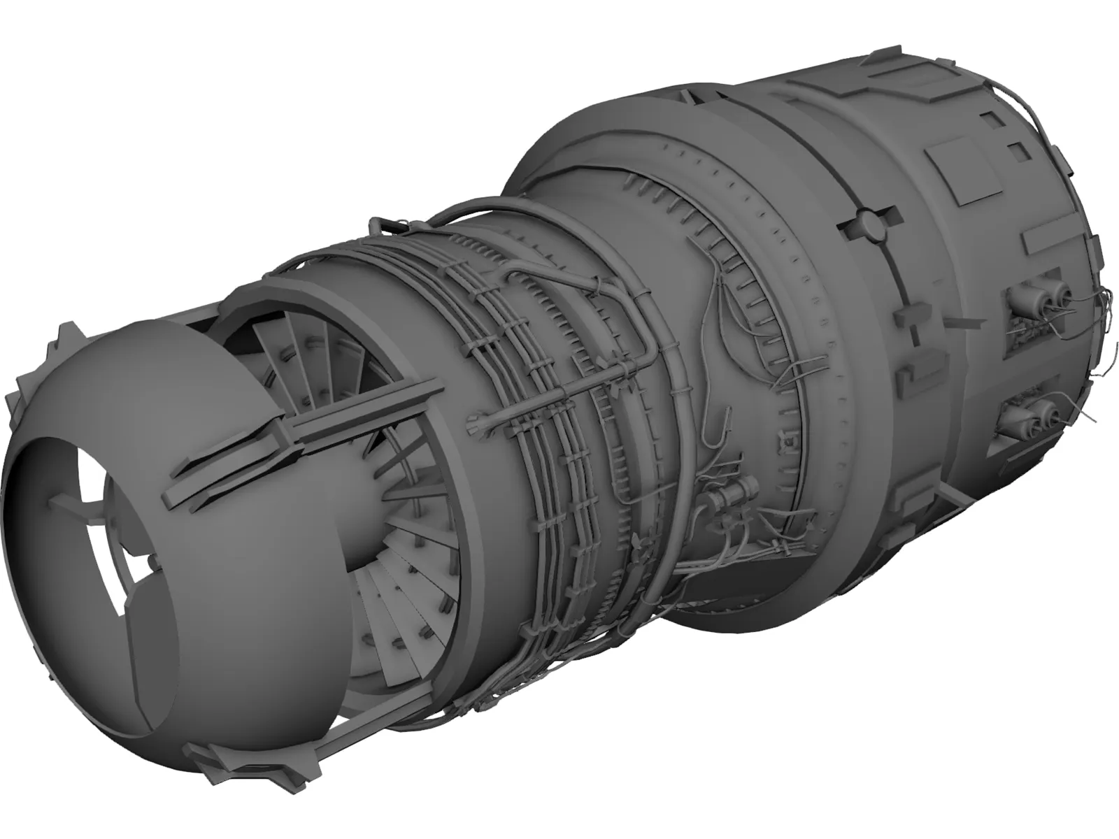 FZ Engine 3D Model main preview