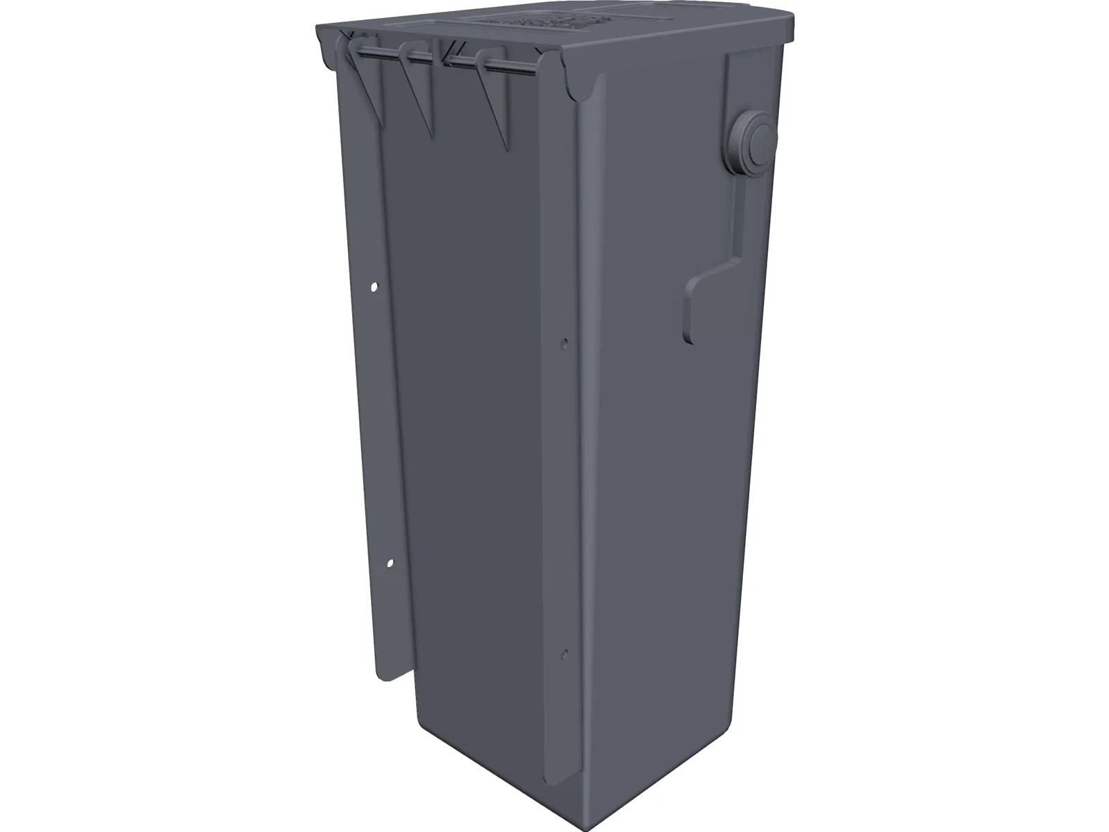 Plastic Mailbox 3D Model main preview