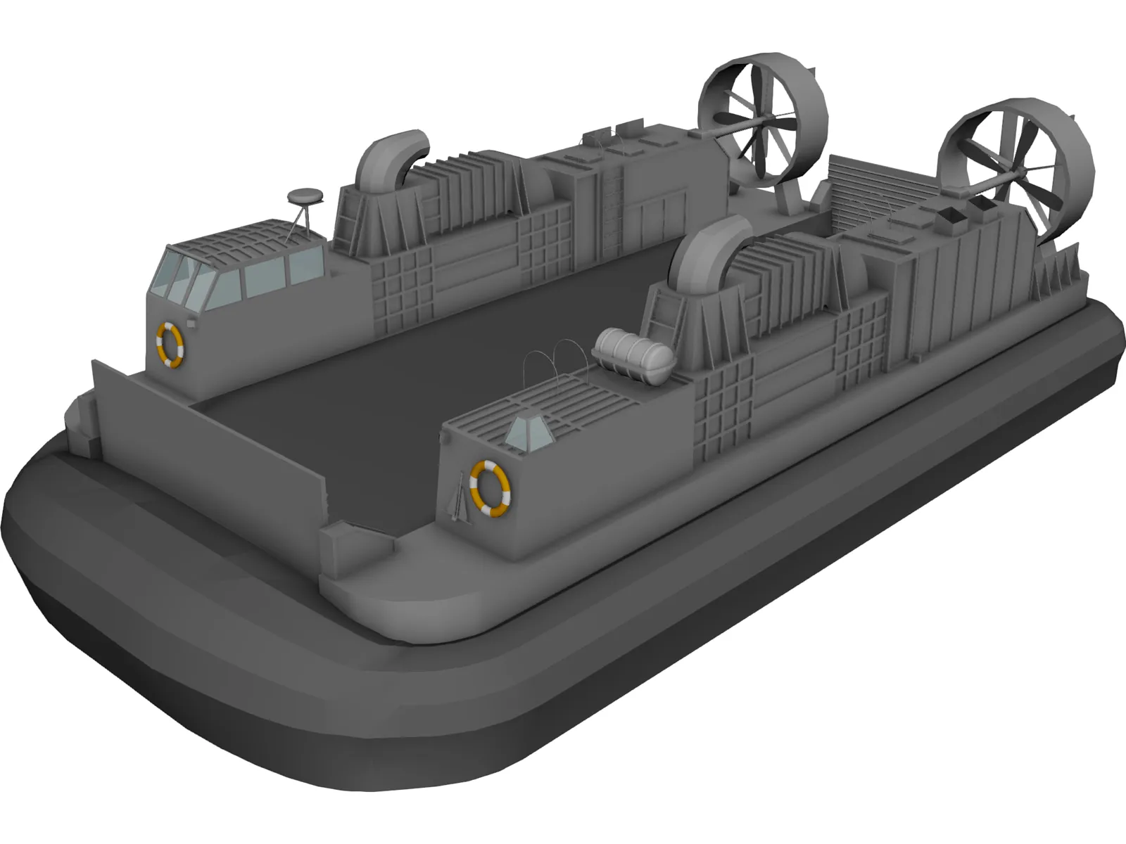 Landing Craft Air Cushion (LCAC) 3D Model main preview
