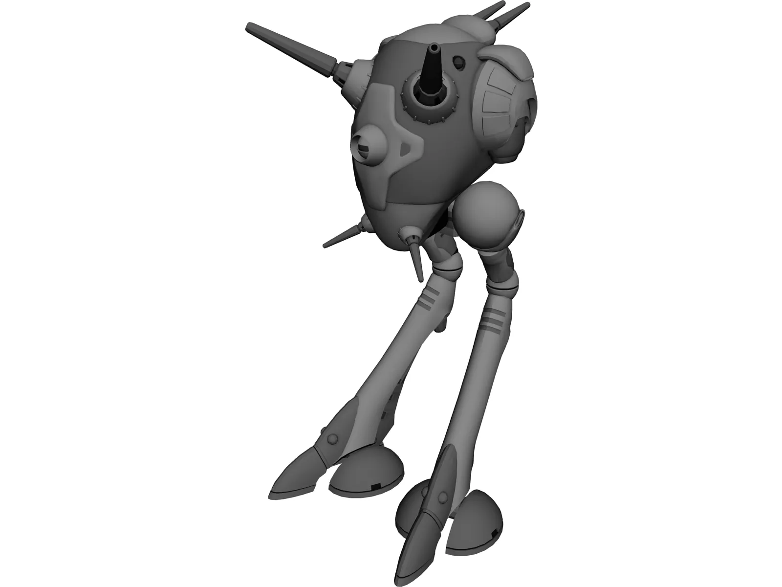 Zentraedi Battlepod 3D Model main preview