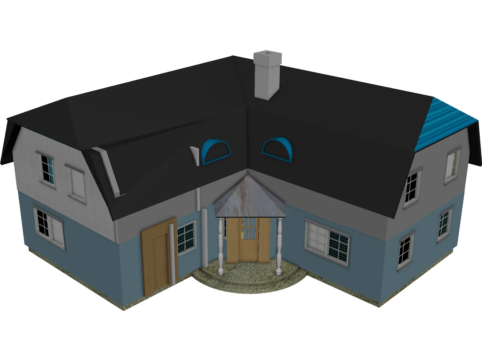 Country House 3D Model main preview