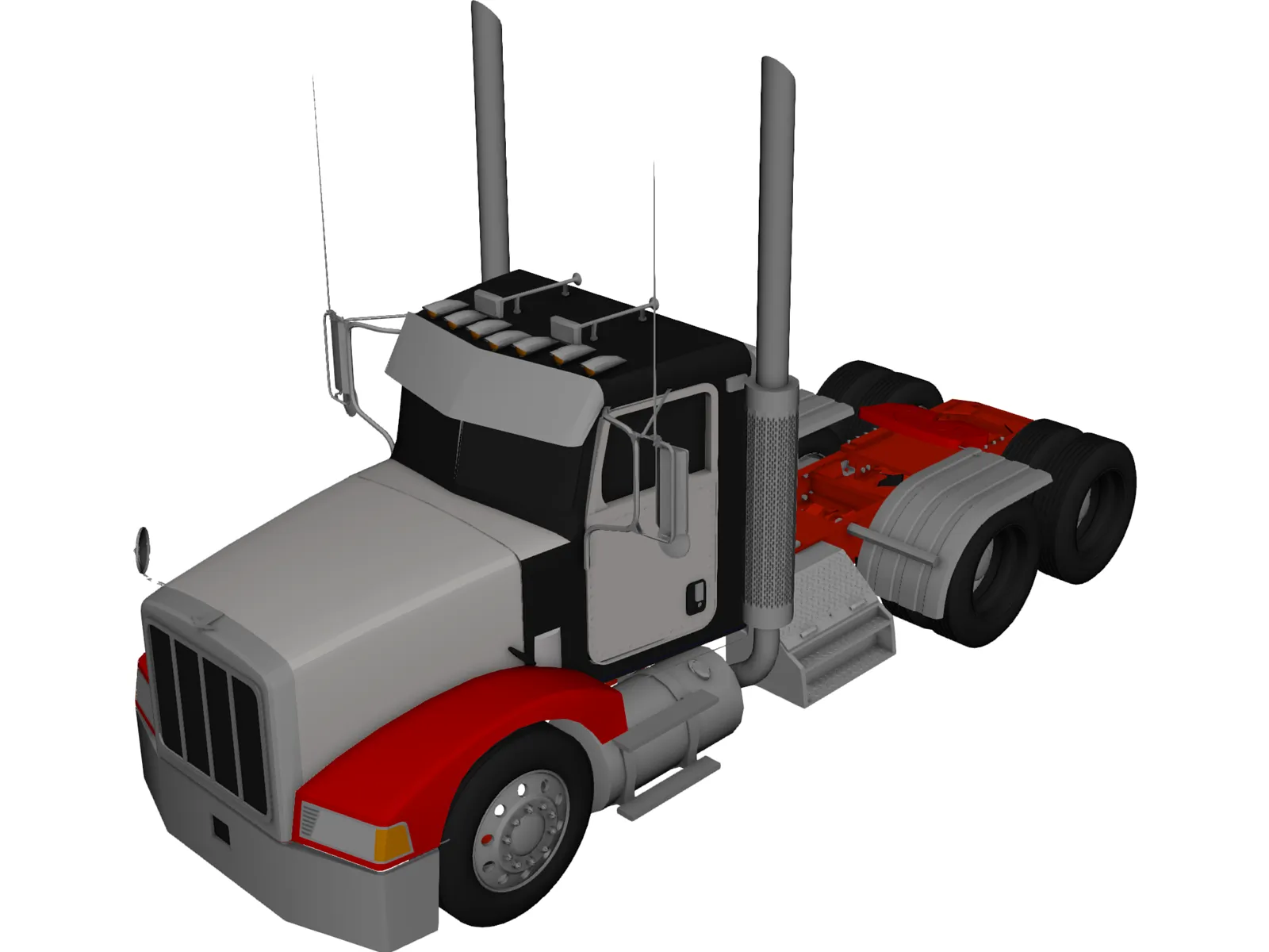 Peterbilt 385 (2006) 3D Model main preview