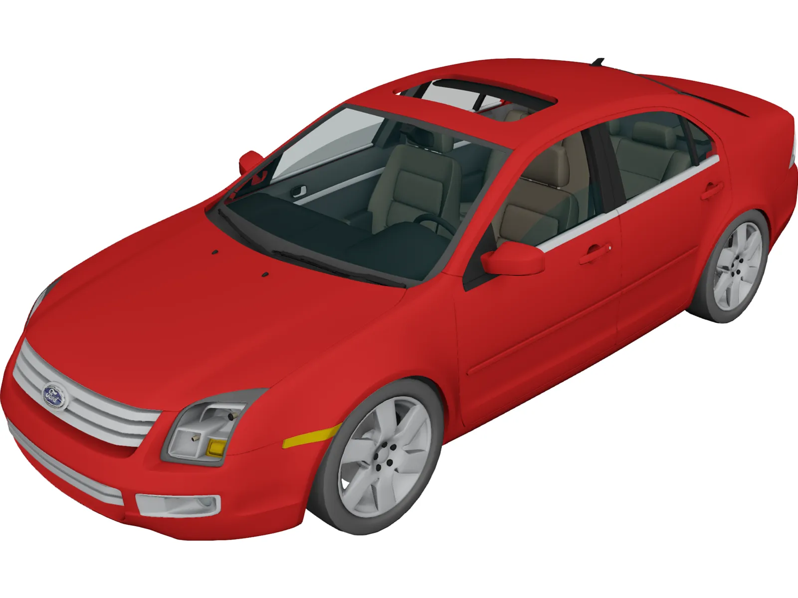 Ford Fusion 3D Model main preview