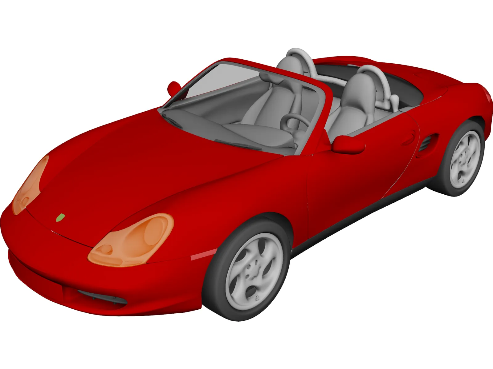 Porsche Boxster (1997) 3D Model main preview