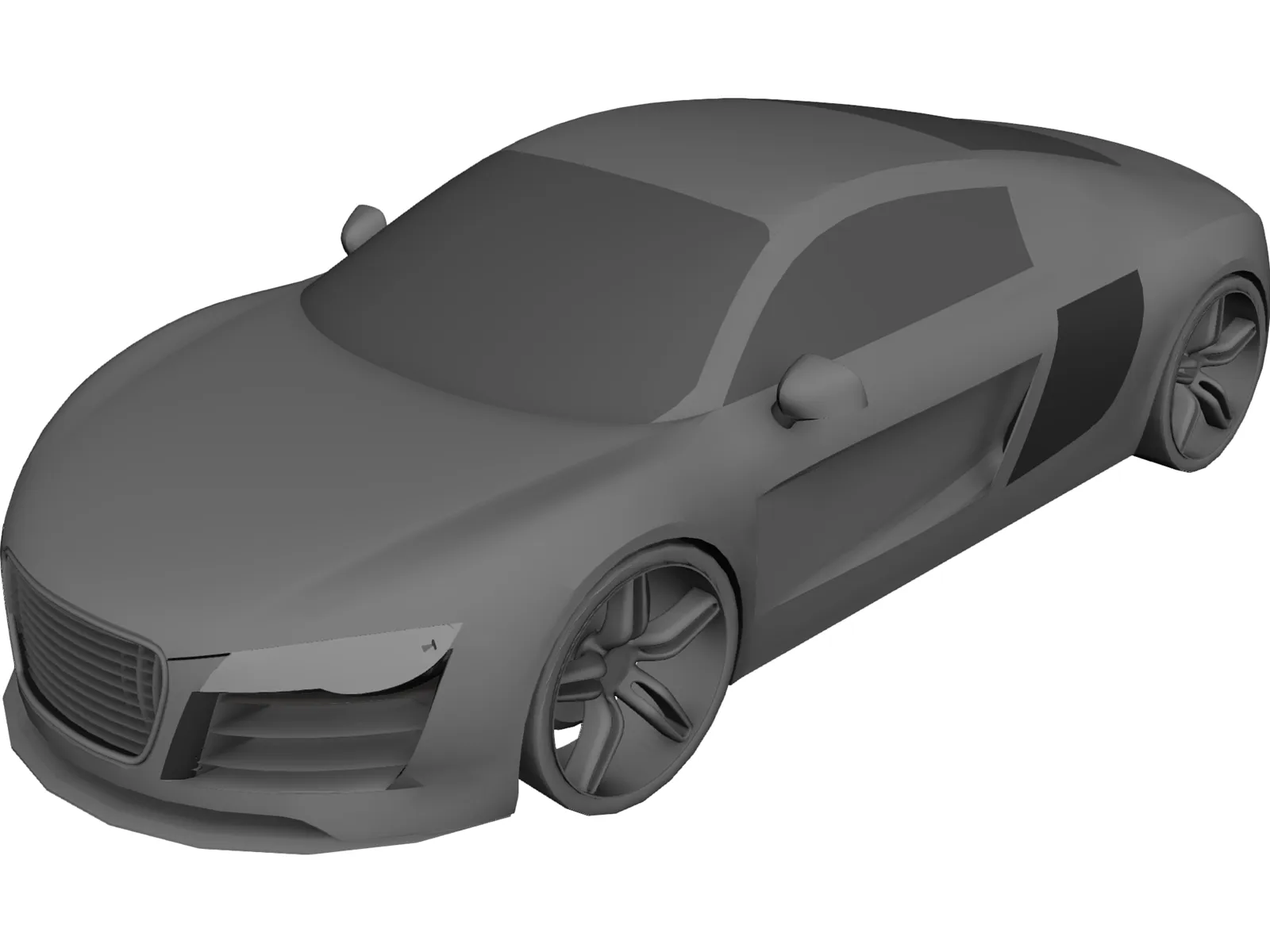 Audi R8 3D Model main preview