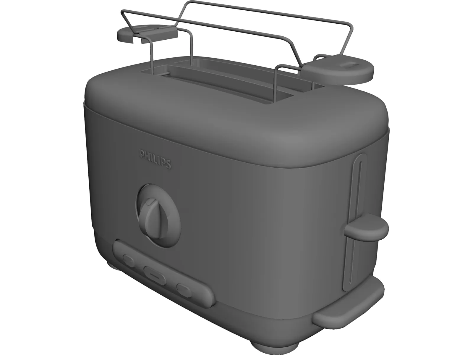 Philips Toaster 3D Model main preview