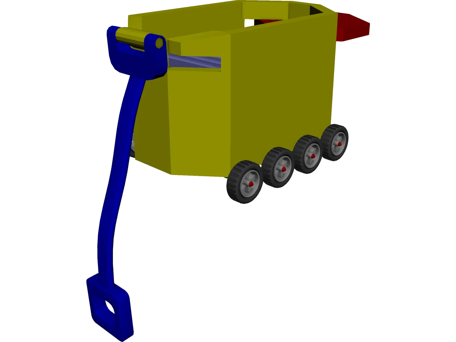 Little Car 3D Model main preview