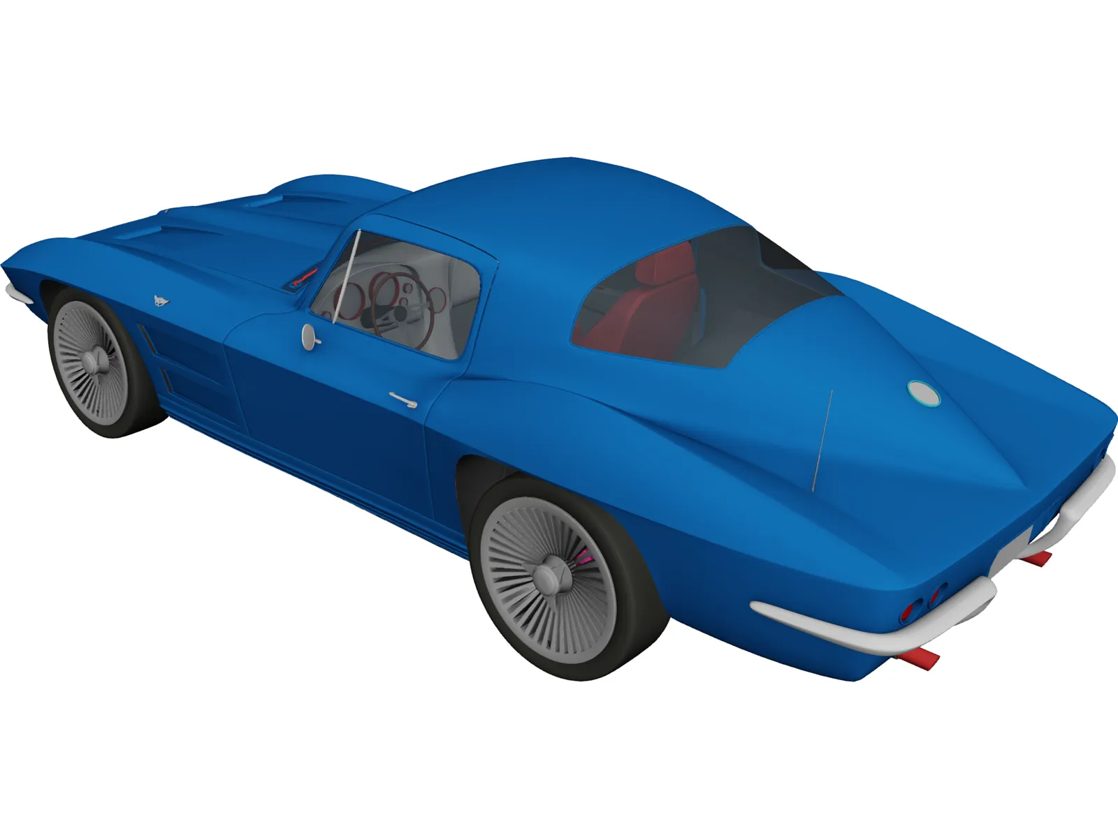 Chevrolet Corvette Stingray (1964) 3D Model main preview