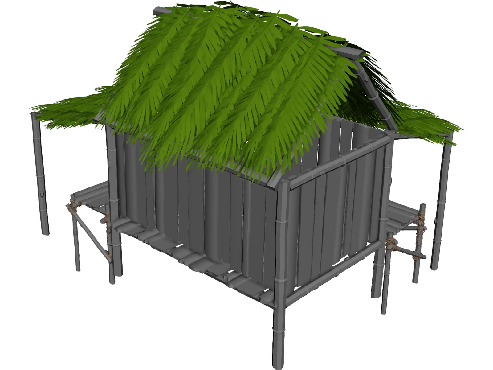 Bungalow 3D Model main preview