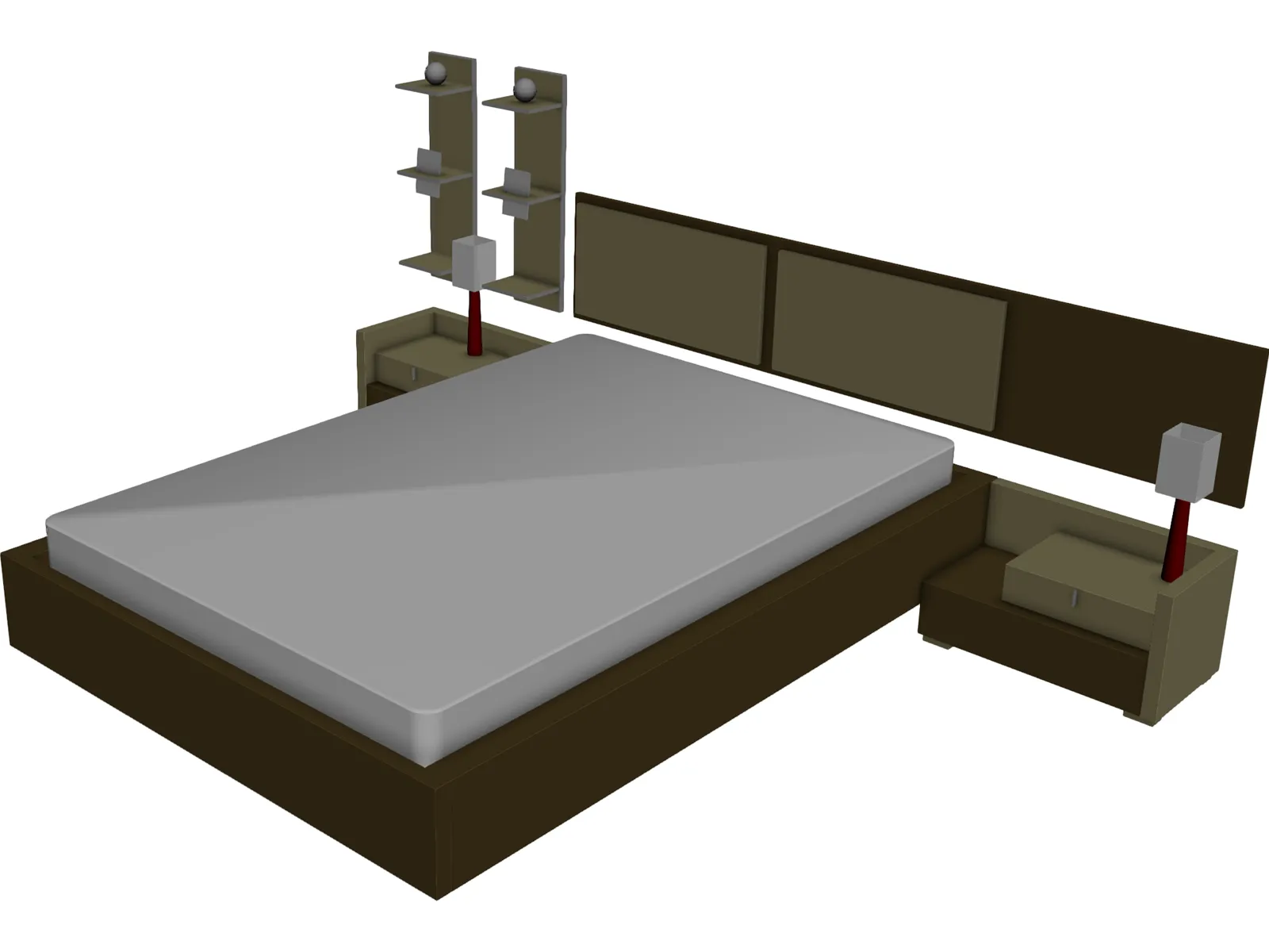 Bed 3D Model main preview