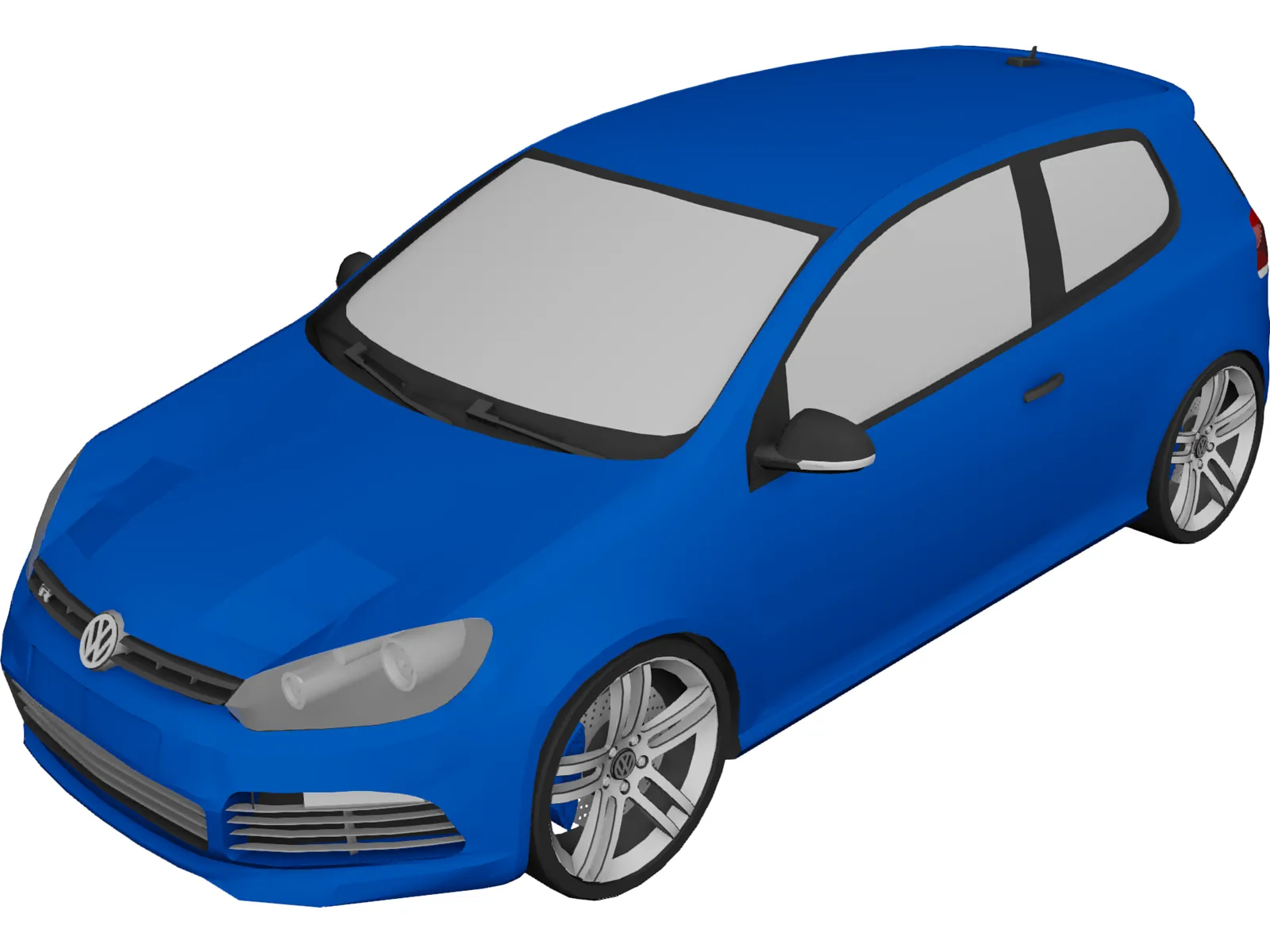 Volkswagen Golf V Mk6 GTR 3D Model main preview