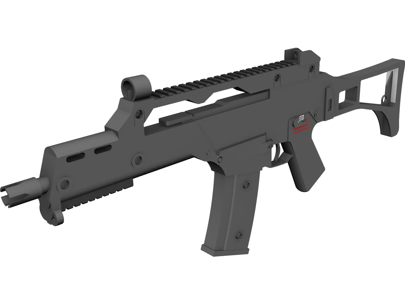 Heckler&Koch G36C 3D Model main preview