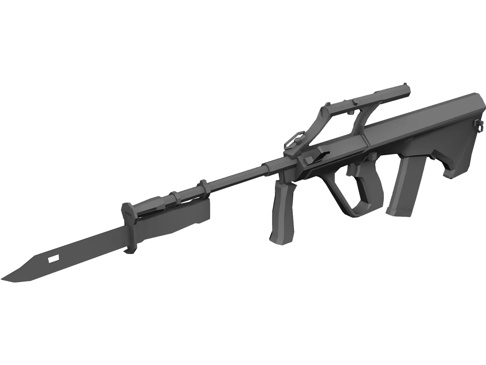 Steyr-Aug 3D Model main preview