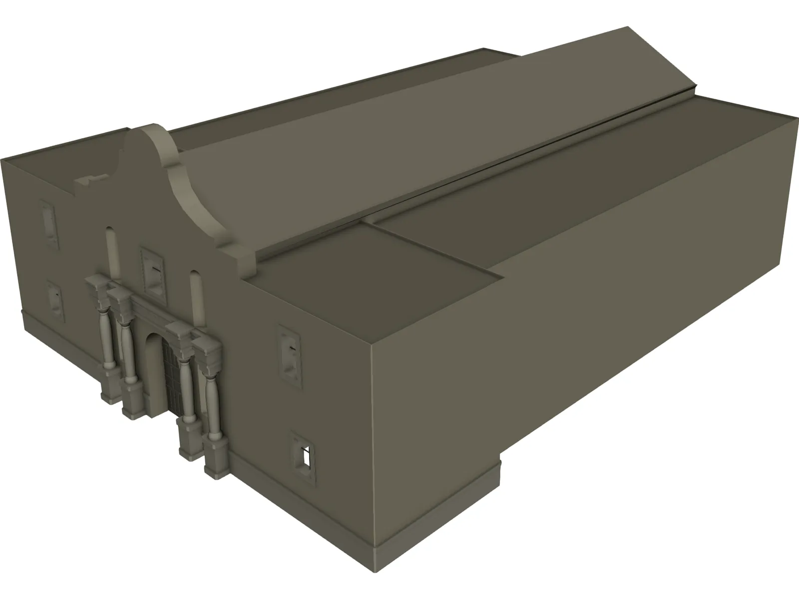 Alamo 3D Model main preview