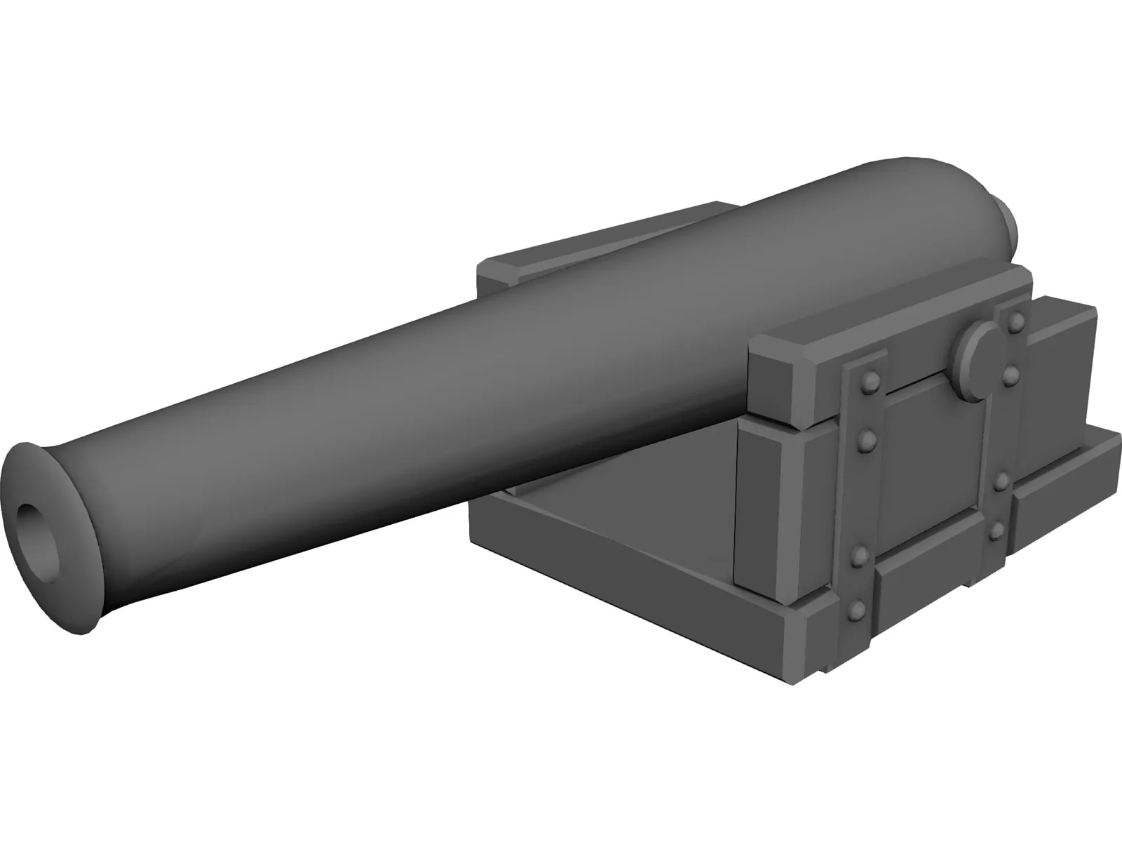Cannon 3D Model main preview