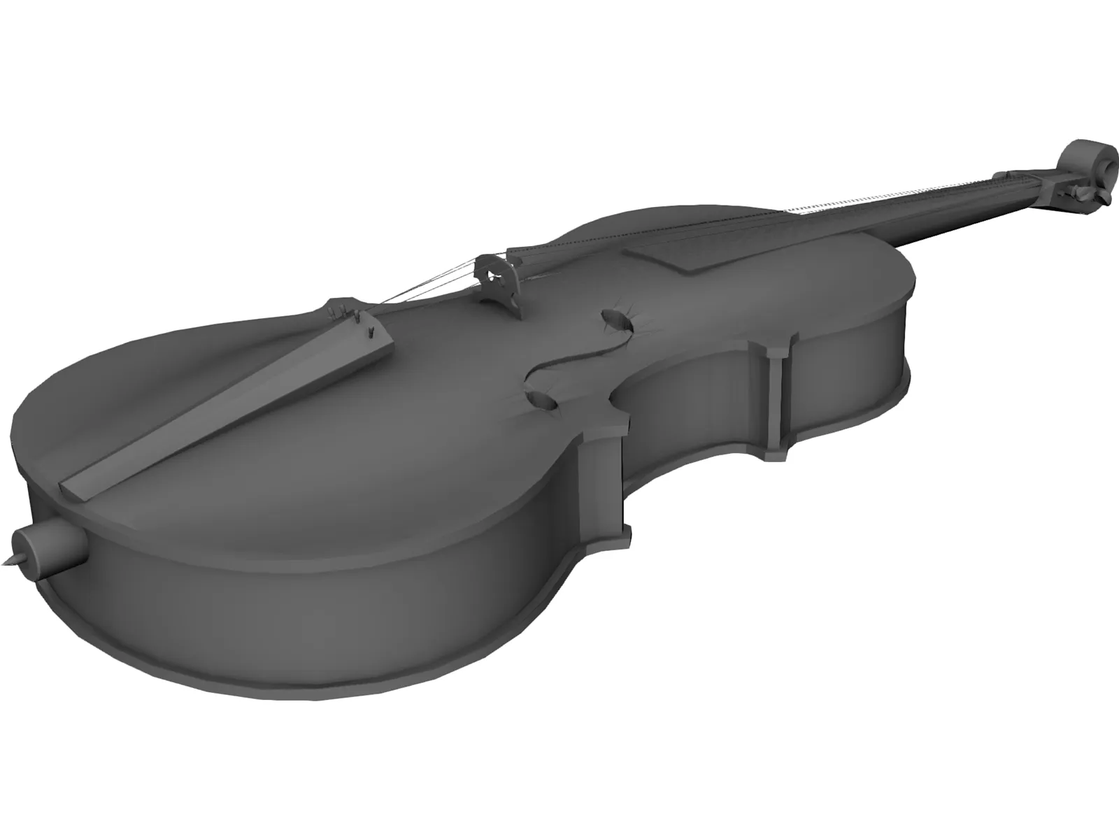 Cello 3D Model main preview